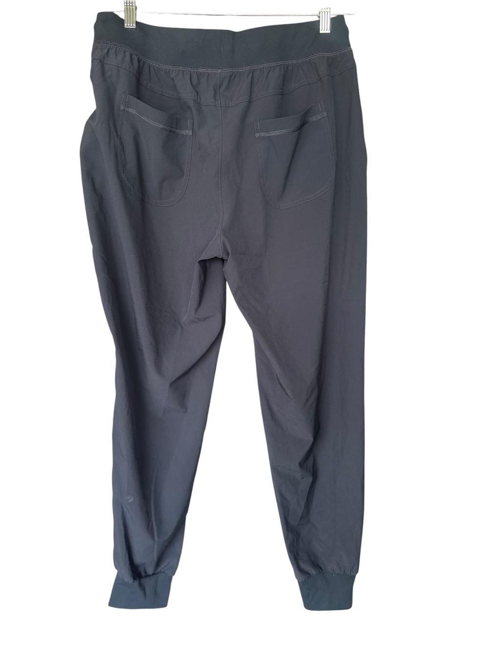 Navy Jogger Pants with Drawstring Waist - Picture 4 of 5